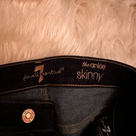 7 for all mankind the ankle skinny distressed - Picture 3 of 3
